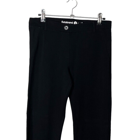 Betabrand Classic Dress Yoga Pants Women’s Size Small Black Straight Leg Stretch - Picture 3 of 13